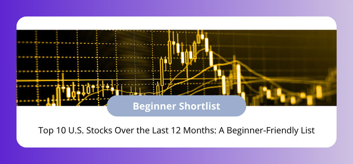 Top 10 U.S. Stocks Over the Last 12 Months: A Beginner-Friendly List